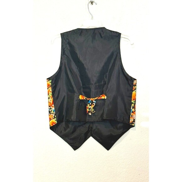 Vintage BASIC EDITIONS Halloween Vest – Pumpkins & Scarecrows Print – Size M - Picture 2 of 5